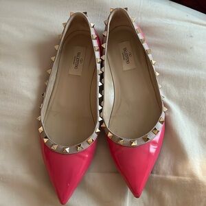 Ladies EUC Valentino Rockstud Flats
